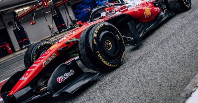 Ferrari’s updated rear wheel rim concept during 2026 F1 development