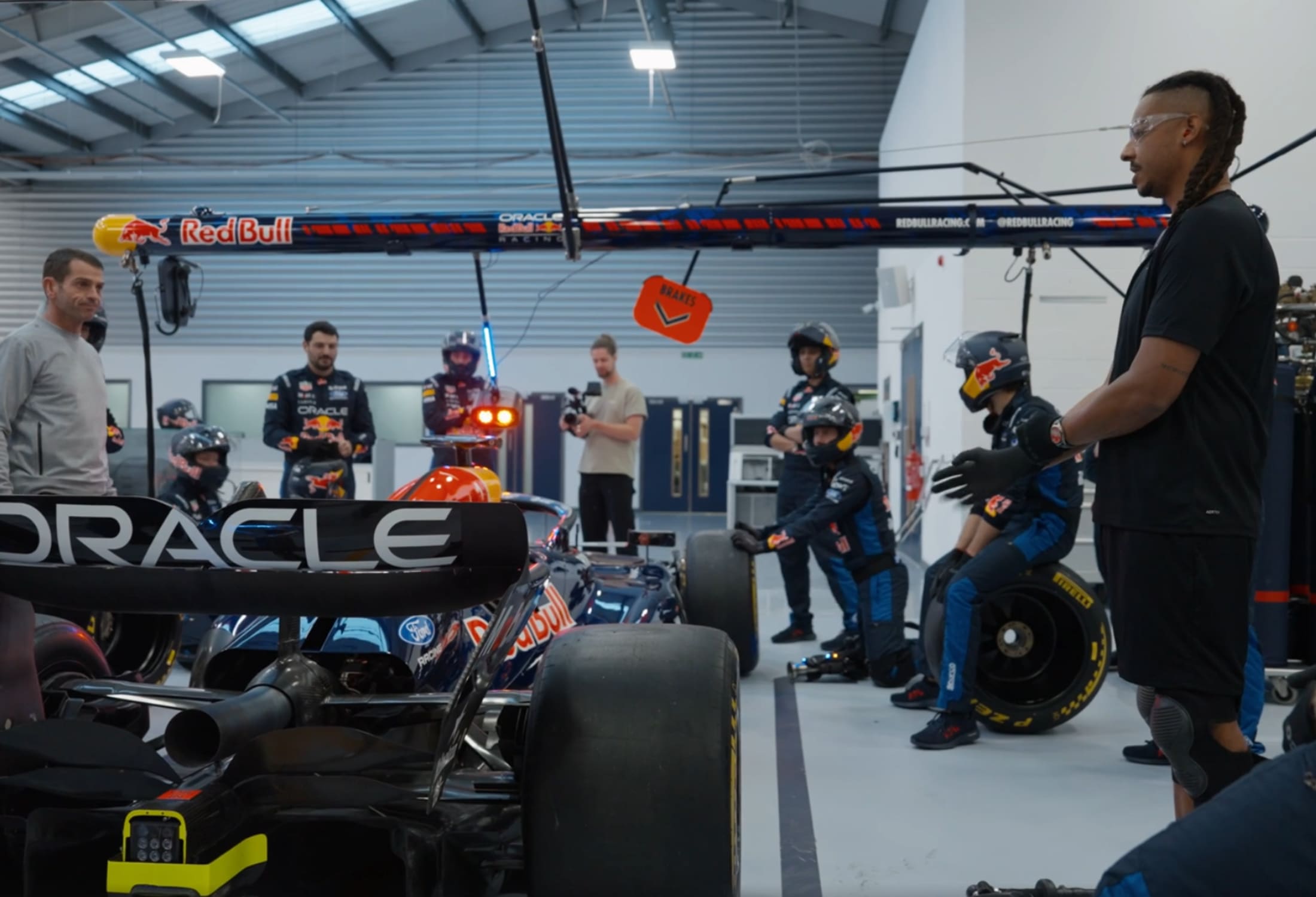 Red Bull Racing crew at work during the 2026 season