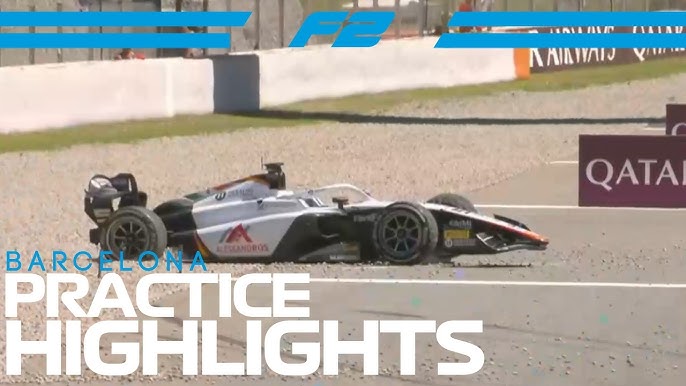 F2 practice highlights graphic during the 2026 Barcelona Grand Prix weekend