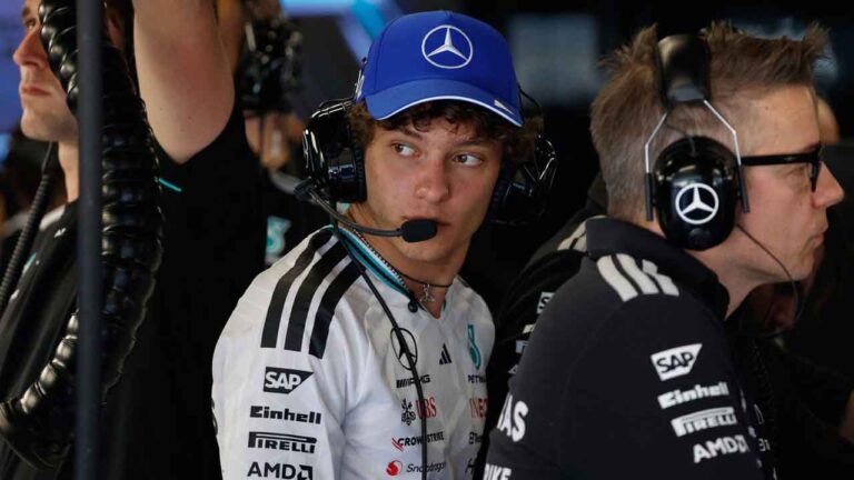f1 sensation antonelli has russell against wall heading into Kimi Antonelli's F1 Streak Threatened After Tough Barcelona Practice