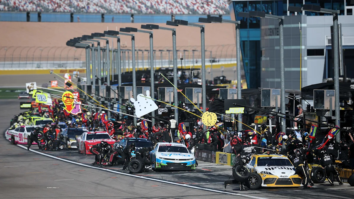 nascar warns teams after las vegas problem threatens to disrupt Hauler Talk: NASCAR Teams Reveal Why They Spray Pit Stalls in Las Vegas