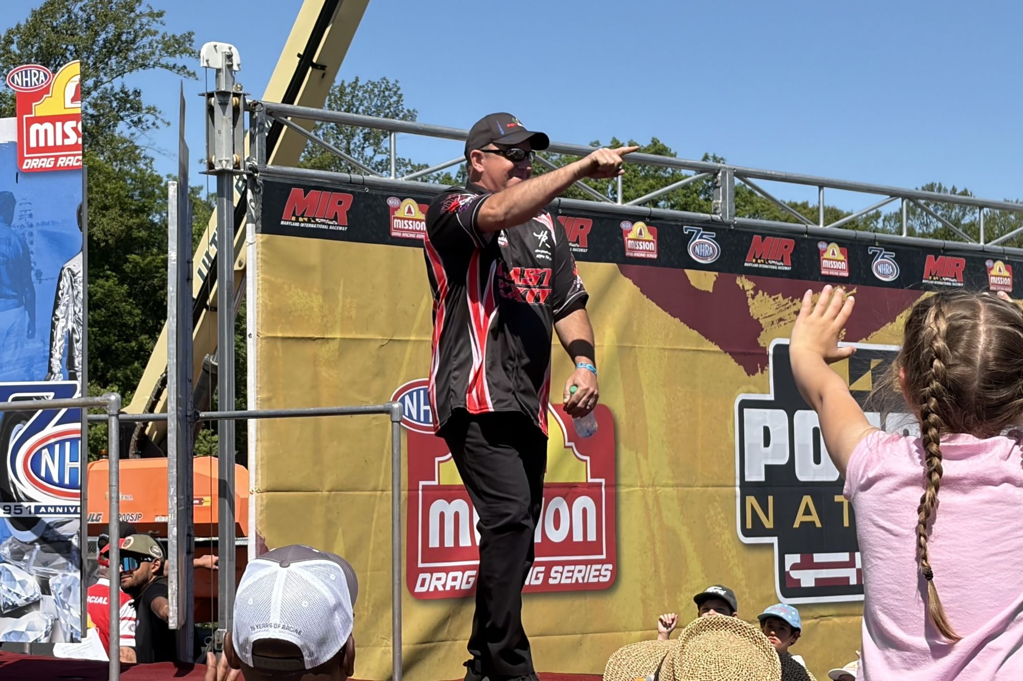 Joe Morrison in the Herzhauser Funny Car during the NHRA Potomac Nationals weekend