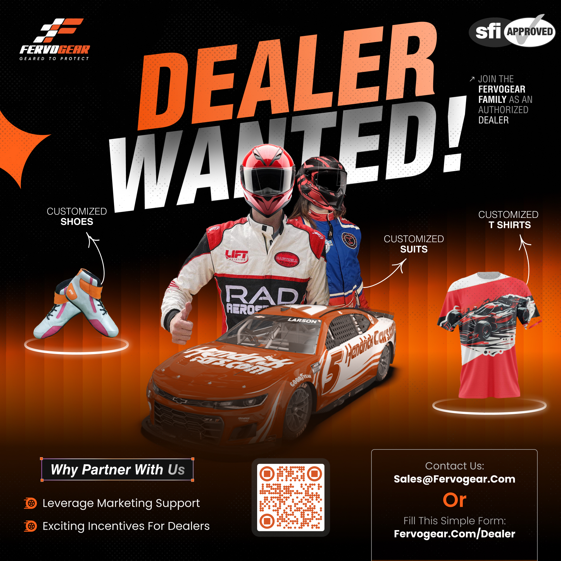 fervo ad1 Dealer Wanted For Racing Gear