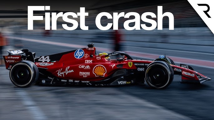 Lewis Hamilton and Ferrari after the Barcelona pre-season crash