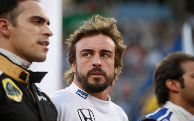 Fernando Alonso during an Indianapolis 500 attempt with McLaren