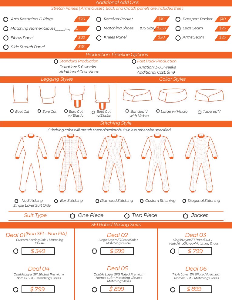 FervoGear Measurement Form page 2