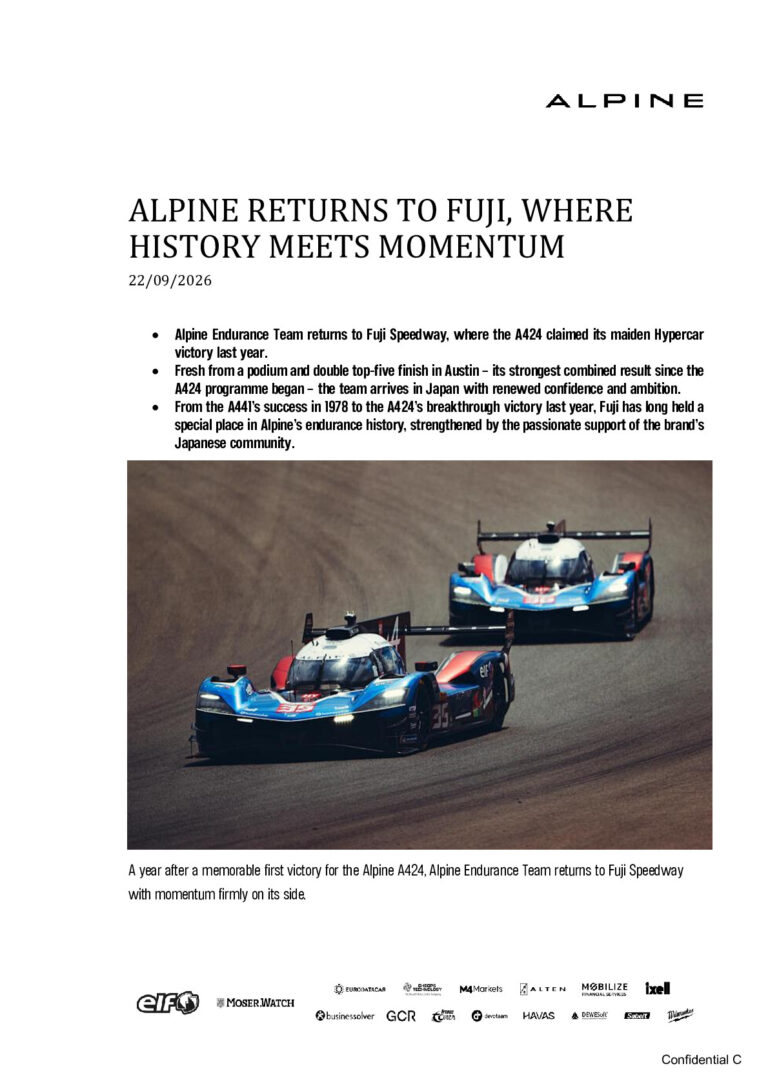 Alpine Shocks WEC Fans by Dropping Antonio Felix da Costa and Fred Makowiecki