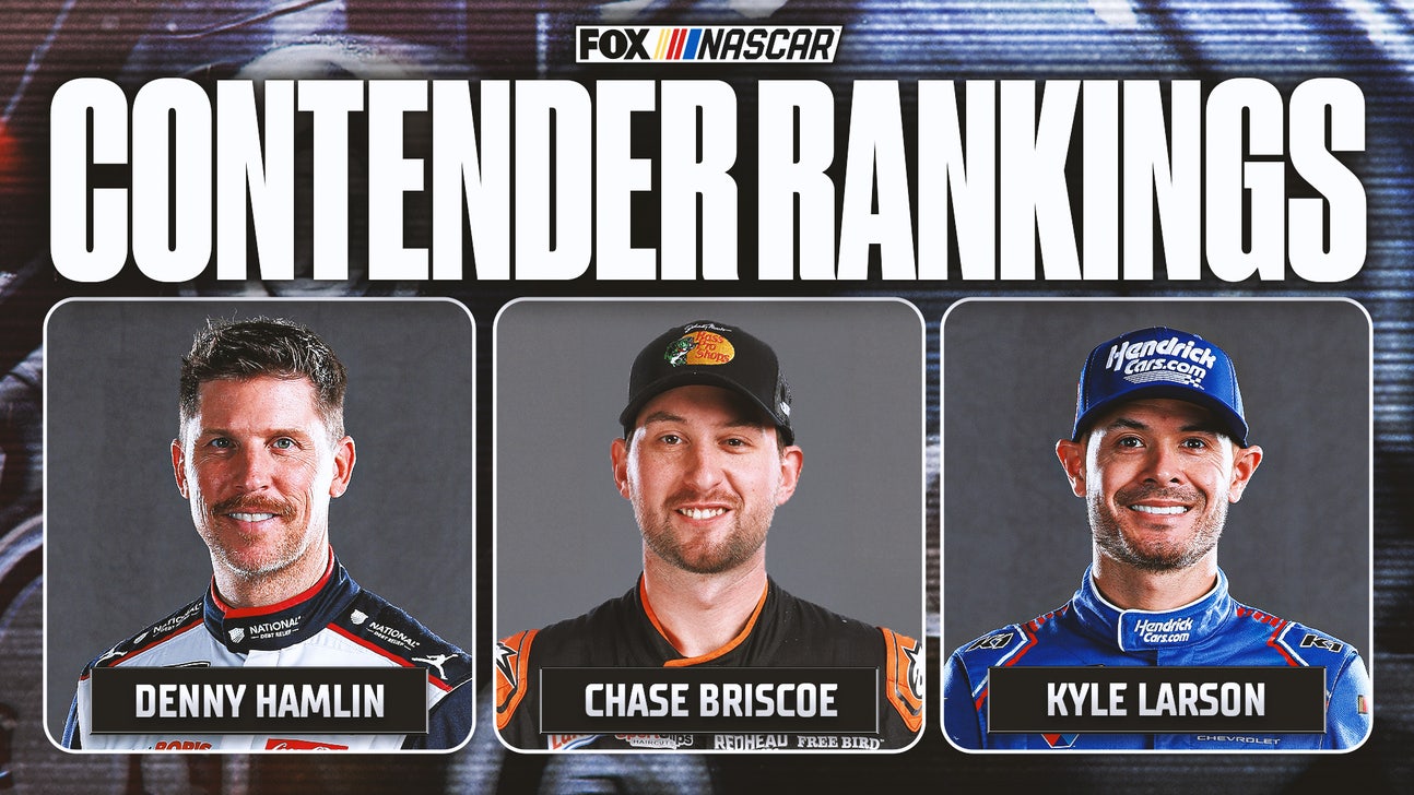 nascar contender rankings will anyone in the chase catch kyle Denny Hamlin Chases Down Kyle Larson One Race at a Time