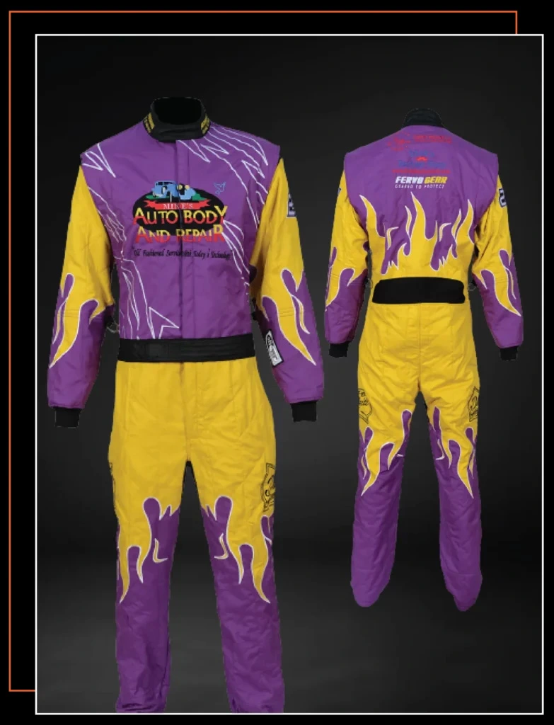 Custom Race Suits From $349 53 custom-auto-racing-suit-purple-and-yellow-sfi-5