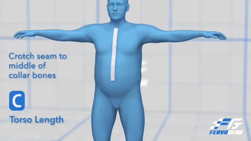 How To Measure For a Custom Racing Suit 4 Torso Length