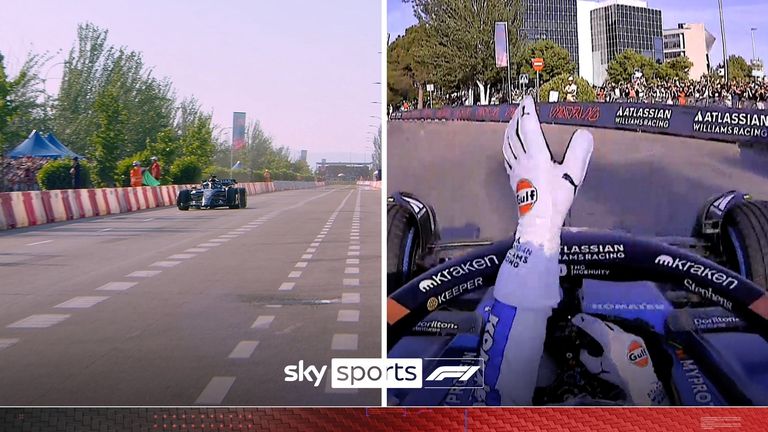 Carlos Sainz Thrills Fans with New Madrid F1 Track Debut 2 Carlos Sainz completes early laps on the new Madrid F1 circuit