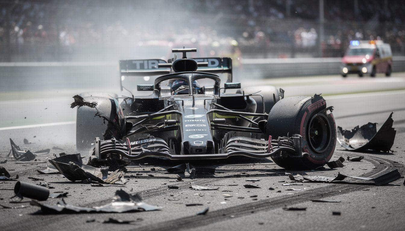 Motorsport Community On Edge After Shocking F1 Crash 2 Robert Kubica’s BMW Sauber after the 2007 Canadian Grand Prix crash