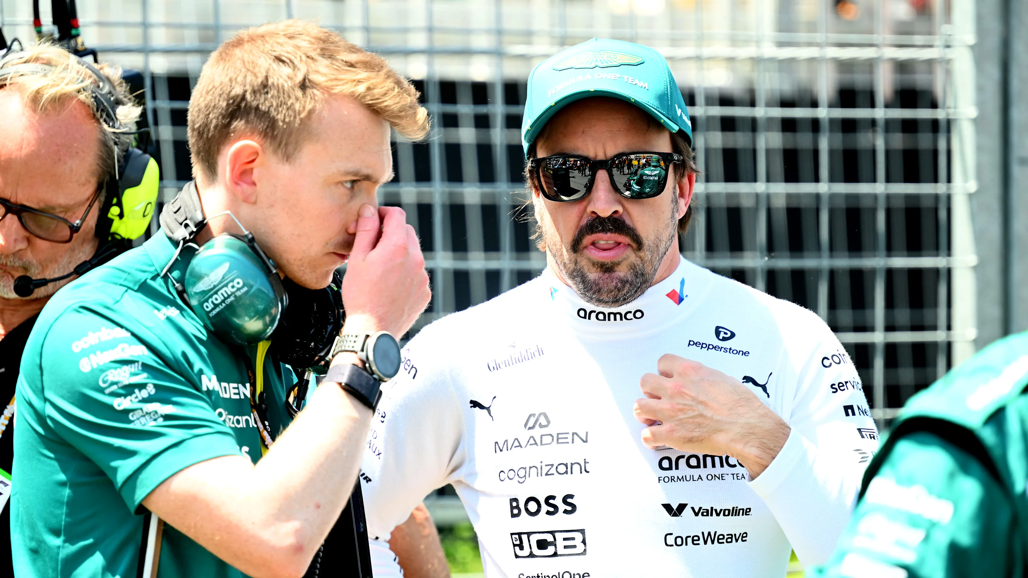 What Aston Martin Will Change After Alonso’s Shocking Canada Exit 3 Aston Martin garage working on cockpit setup and seat position