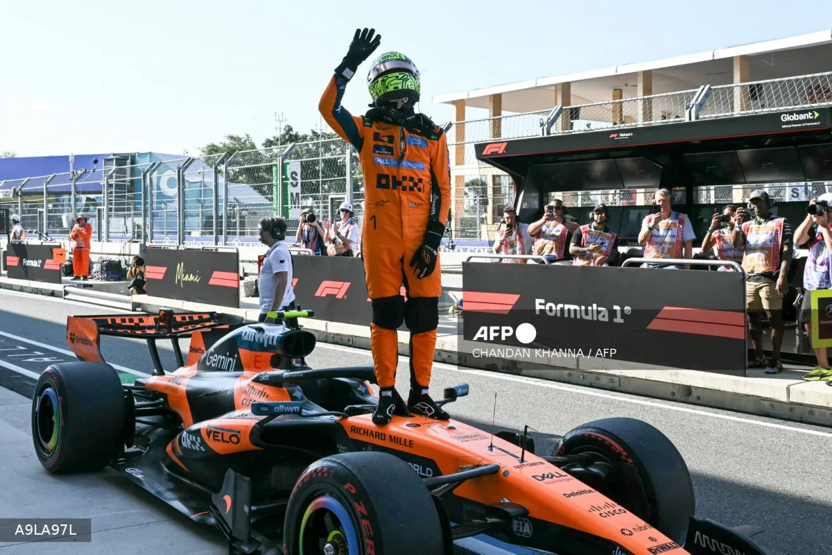 Lando Norris Issues Bold Warning as F1 Winning Streak Faces Threat 2 Lando Norris during F1 qualifying amid Mercedes dominance