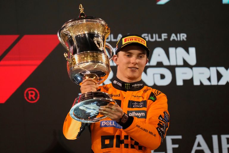 Oscar Piastri Delivers Stunning Blow in Chase for Mercedes Spot 3 Oscar Piastri celebrates a Grand Prix win for McLaren