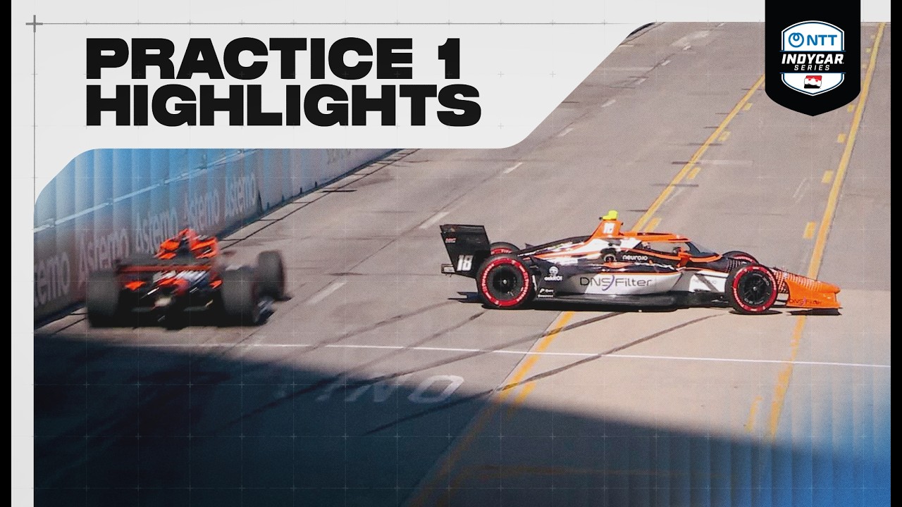 Alex Palou Takes Charge With Fastest Time in Detroit Practice 3 IndyCar Detroit Practice 1 highlights video thumbnail