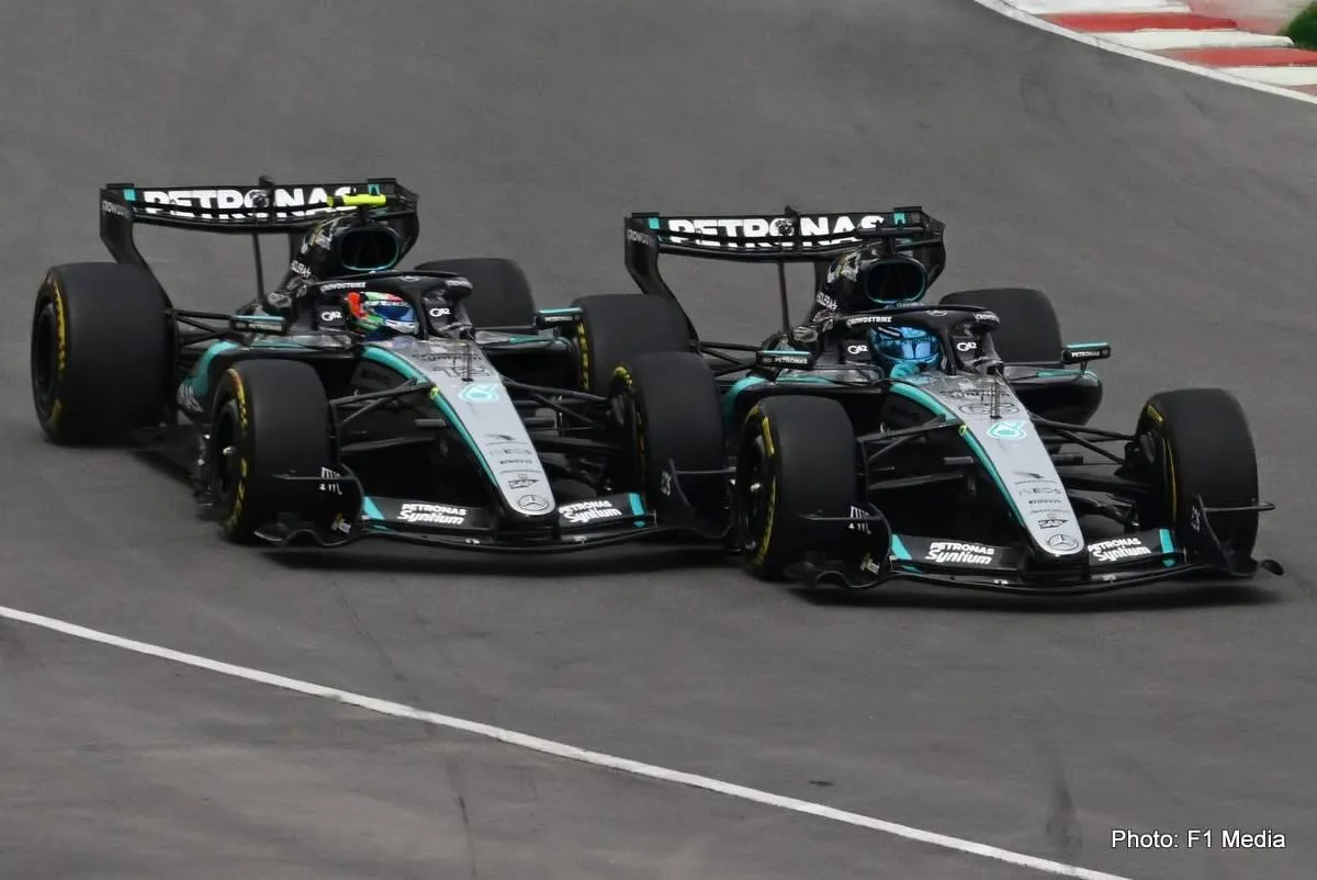 Toto Wolff Reveals Luxury Problem Behind Kimi Antonelli and George Russell 3 Kimi Antonelli and George Russell duel on track for Mercedes