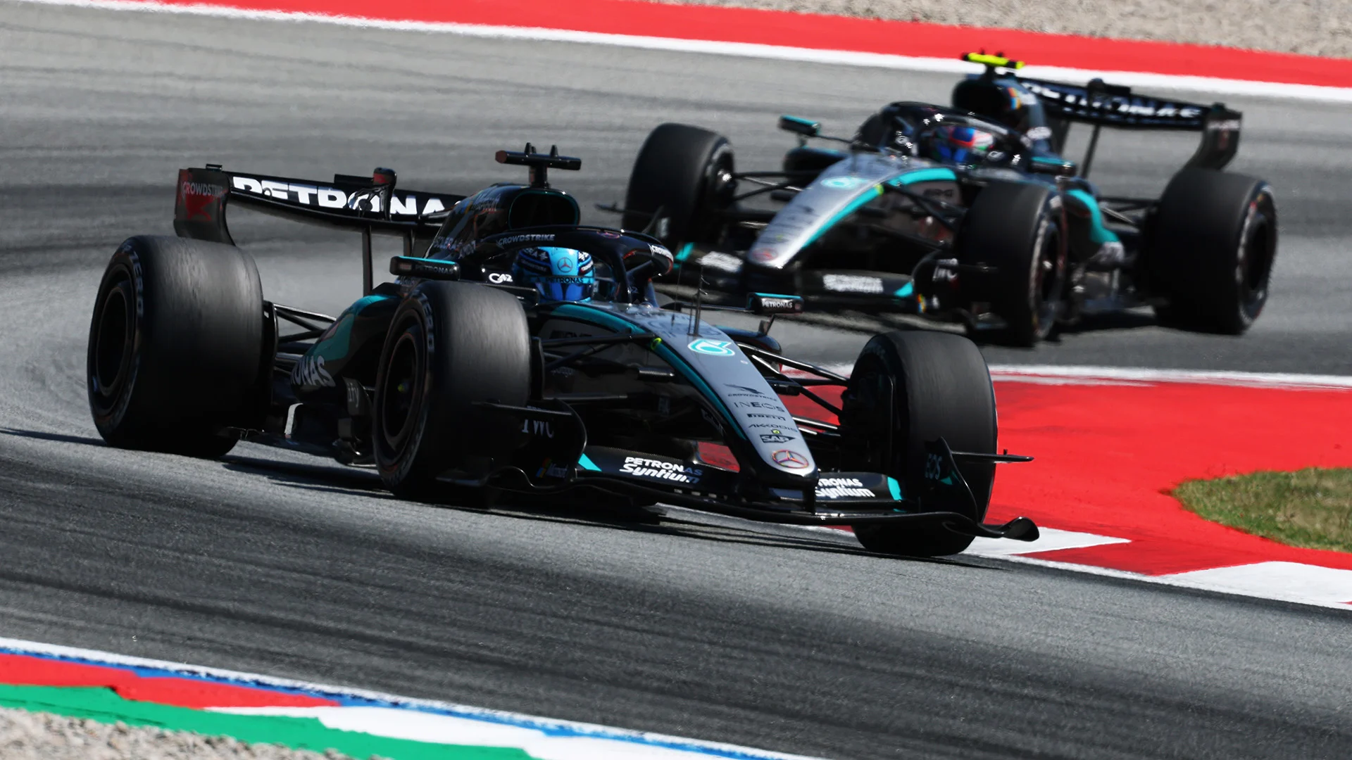Mercedes Exposes Unexpected Problem Affecting Russell in Spain Race 2 George Russell in the Mercedes at the Barcelona-Catalunya Grand Prix