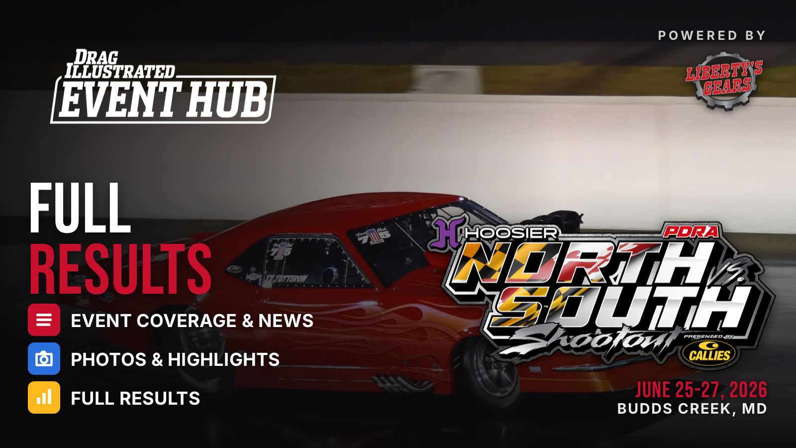 Paap, Tutterow, Morgano, Pittman, and McGee Lead PDRA North vs. South Qualifying 2 PDRA North vs. South Shootout action at Maryland International Raceway