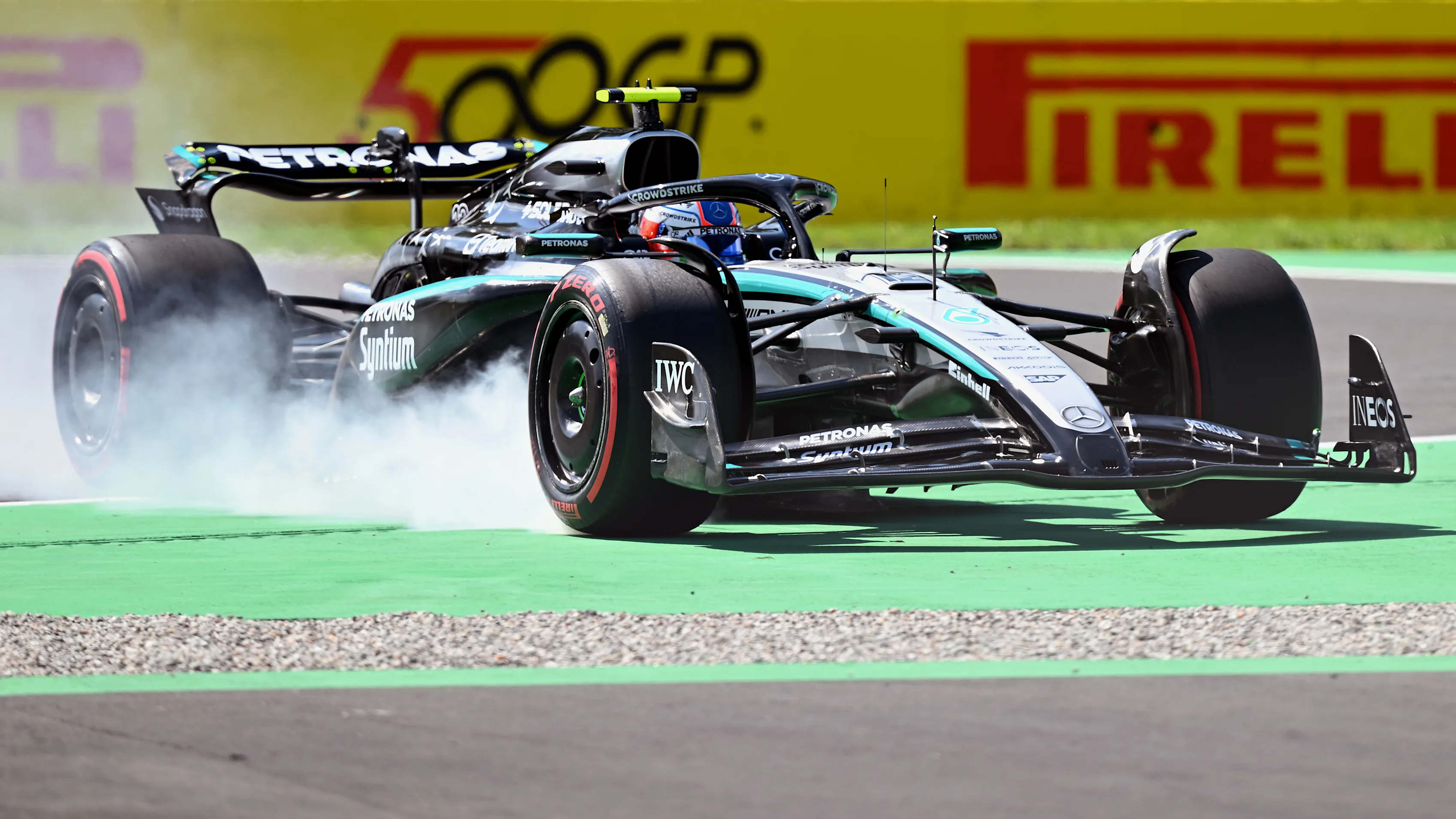 Antonelli Reveals Key Factor Behind His Strong Performances So Far 2 Kimi Antonelli reflects in the Mercedes garage during practice