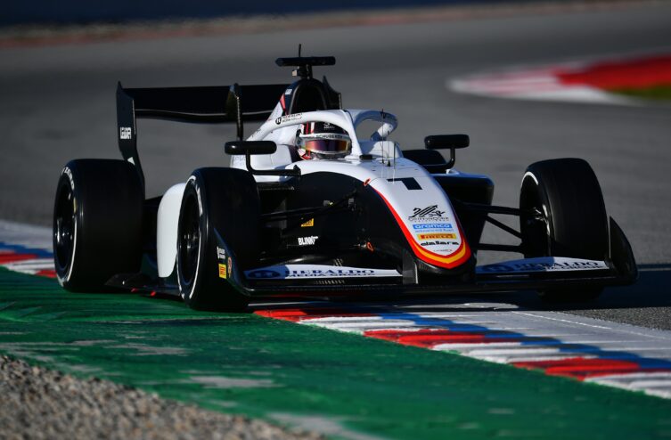 F3: Nael Dominates with Third Straight Win to Secure Campos 1-2 3 Théophile Naël in action during Barcelona running