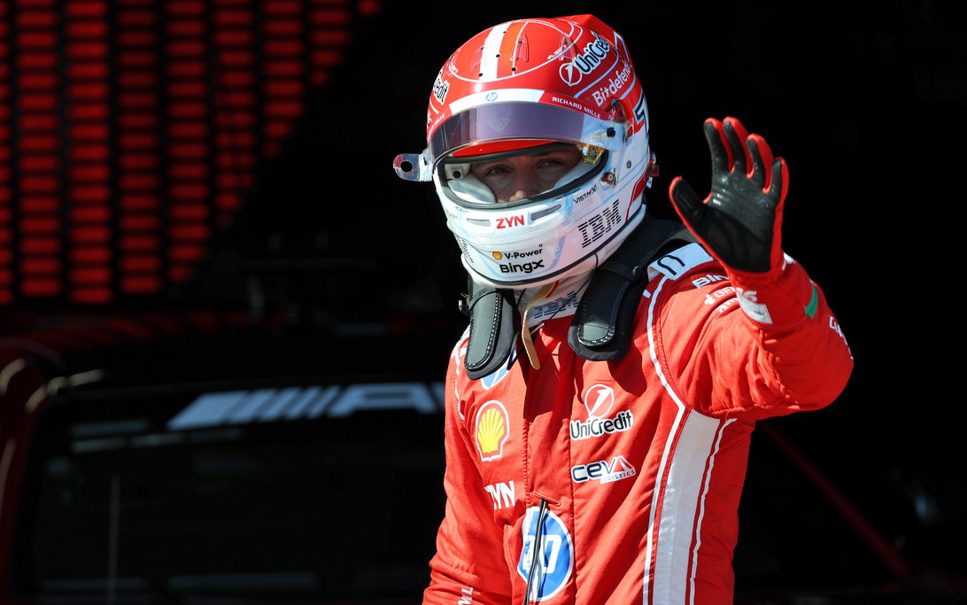 Charles Leclerc Reveals Ferrari Shock After Missing Austria Pole 2 Charles Leclerc celebrates P2 after qualifying at the Austrian Grand Prix