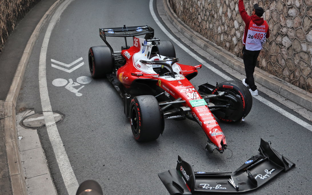 Charles Leclerc Reveals Big Move After Shocking Monaco GP Crash 2 Charles Leclerc and Ferrari assess brake failure fallout after Monaco GP crash