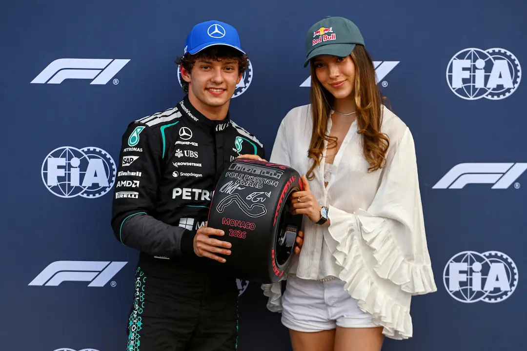 Kimi Antonelli Opens Up on Monaco Start Pressure Facing Fierce Rivals 2 Kimi Antonelli celebrates securing pole for the 2026 Monaco Grand Prix