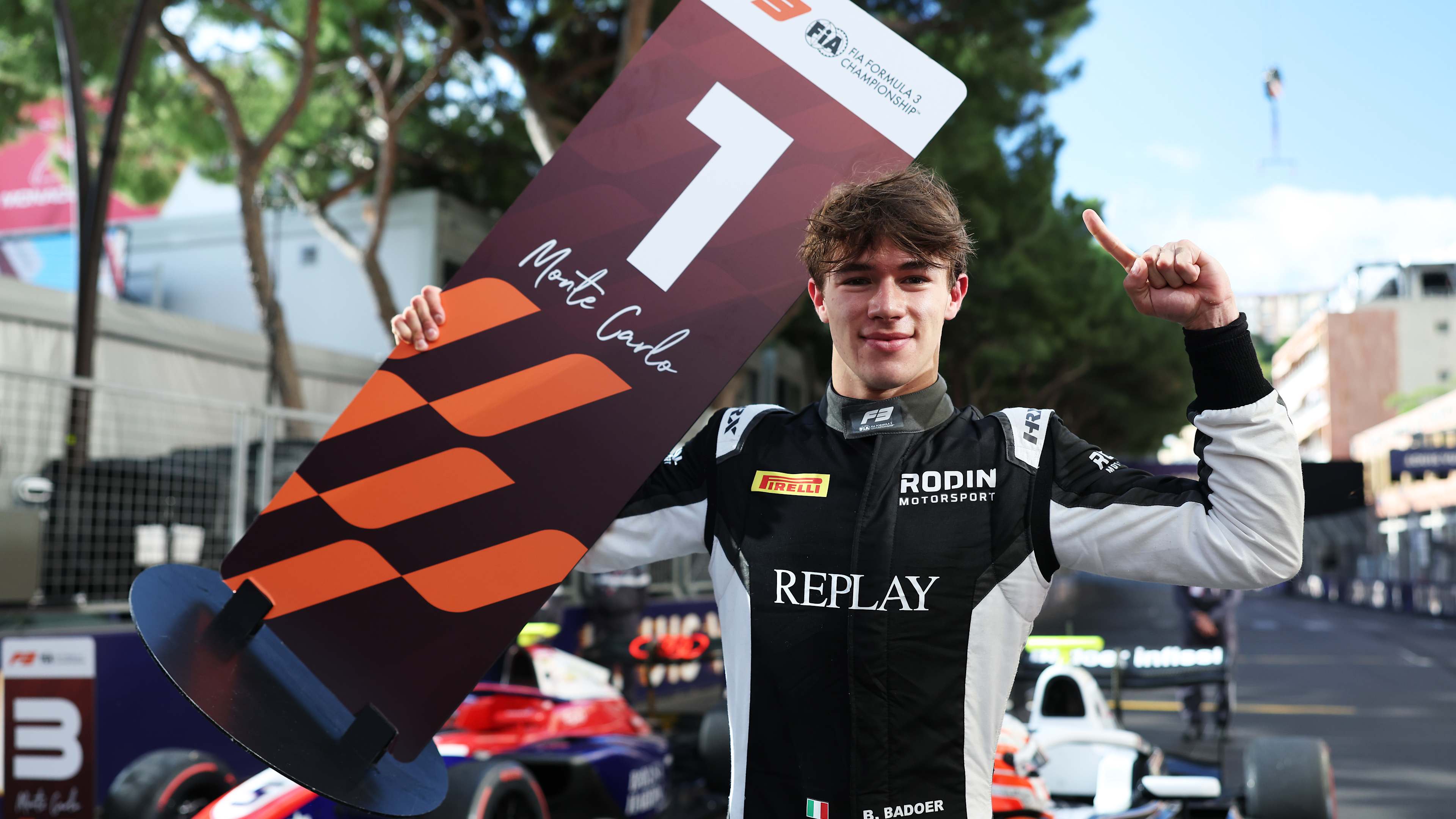 F3: Badoer Scores Thrilling First Victory in Monte Carlo Feature Race 2 Brando Badoer leads the Monaco FIA F3 Feature Race en route to victory