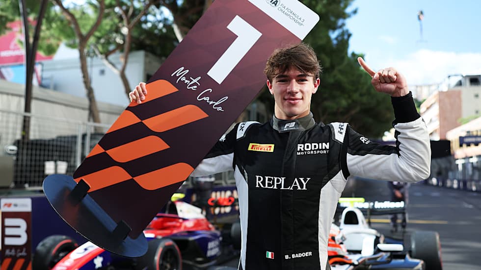 F3: Badoer Scores Thrilling First Victory in Monte Carlo Feature Race 3 Brando Badoer on track in Monaco during the FIA F3 Feature Race