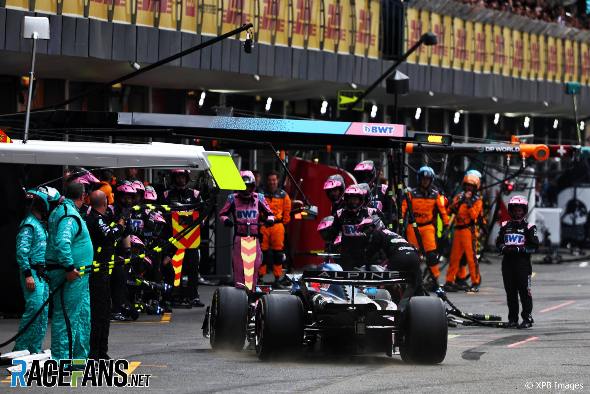 Shocking Pit Lane Near-Miss as Staff Runs Across During F2 Race 2 Pit lane near-miss involving personnel during a race weekend