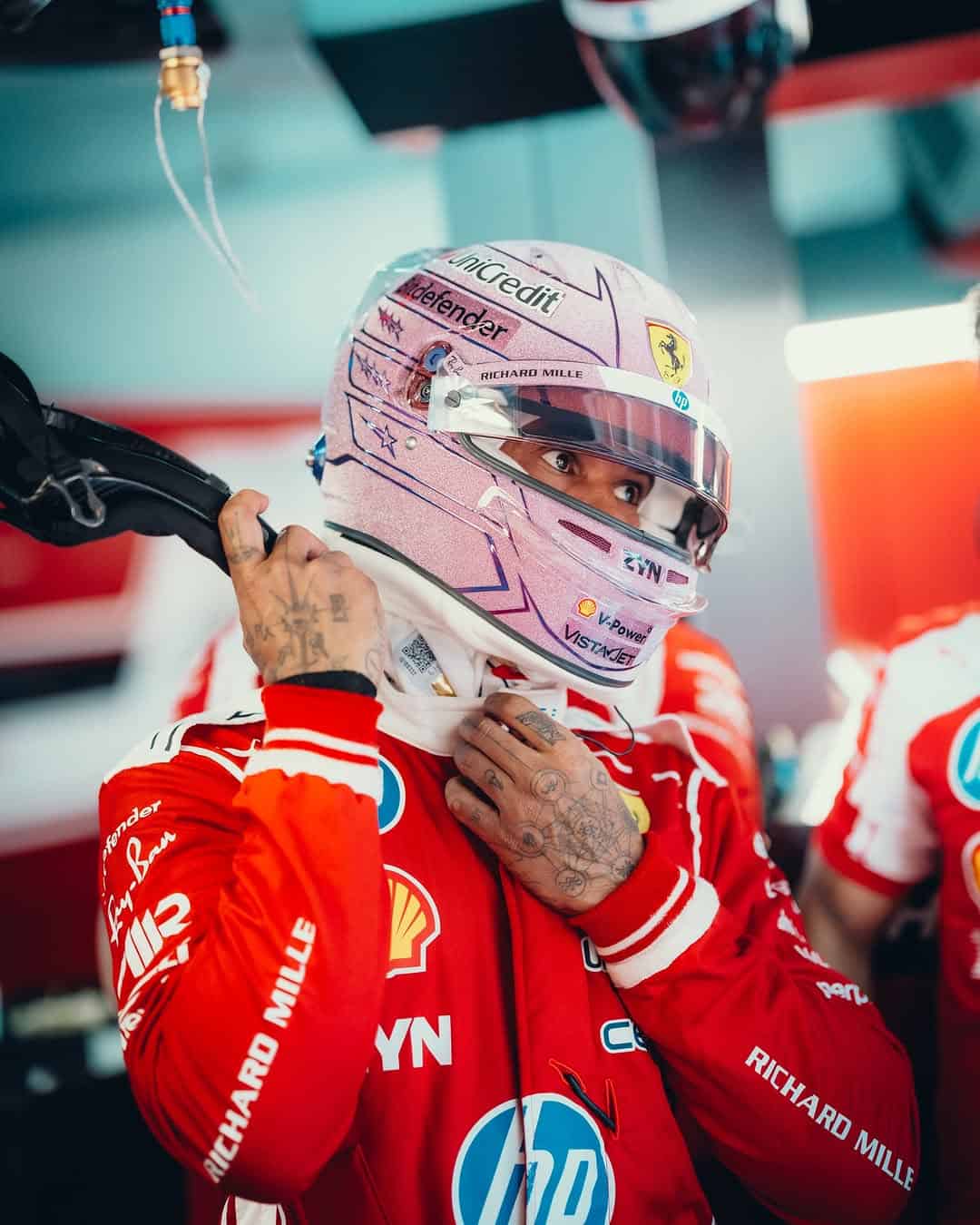 Lewis Hamilton Reveals Crucial Ferrari Edge to Beat Mercedes 2 Lewis Hamilton celebrates first Ferrari win at Barcelona