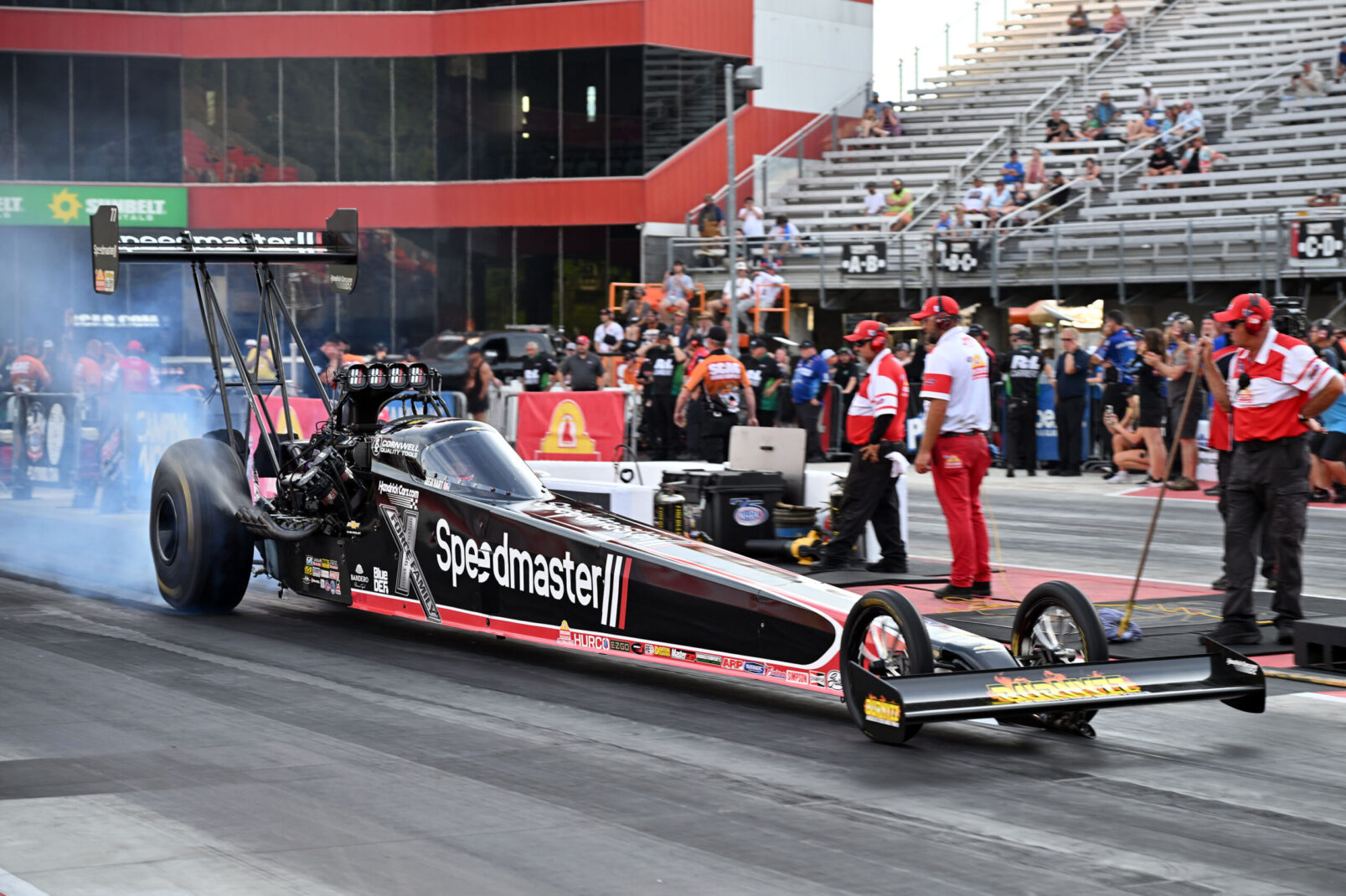John Force Racing Delivers Impressive Day One Results at Norwalk 2 Josh Hart during Norwalk qualifying for John Force Racing