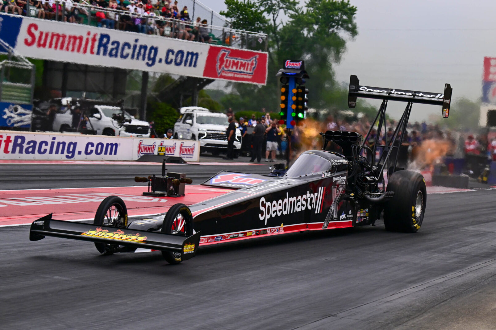 John Force Racing Drivers Deliver Top Qualifying Runs in Norwalk 2 John Force Racing drivers during qualifying at Norwalk