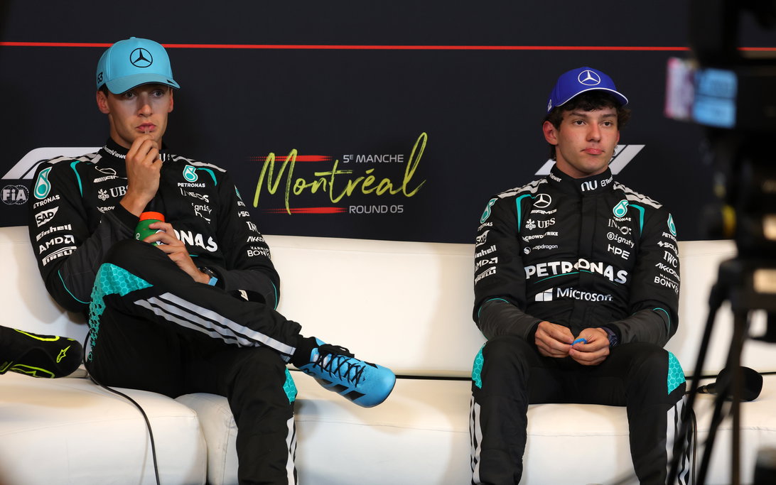 F1 Fans Celebrate Kimi Antonelli-George Russell Partnership 3 Kimi Antonelli addresses title fight as George Russell chases Mercedes form