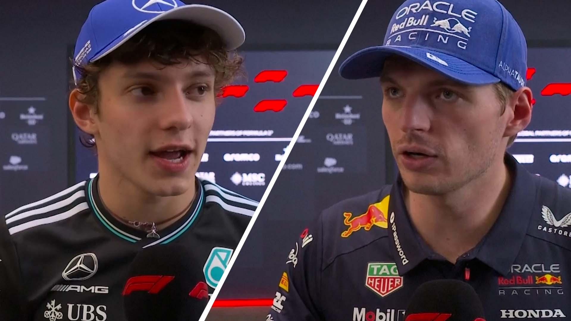 Kimi Antonelli Stuns F1 Legend After Calm Max Verstappen and Ferrari Reaction 3 Kimi Antonelli and Max Verstappen share the podium after a tightly fought race