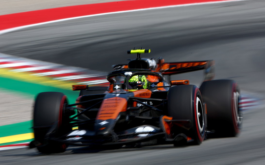 Lando Norris Shocked by Unexpected Mercedes Milestone 2 Lando Norris tracks Mercedes at Barcelona-Catalunya during a tense midfield fight