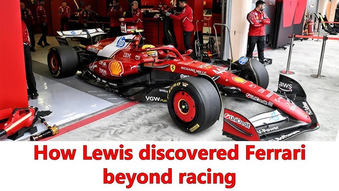 Lewis Hamilton Opens Up on Deep Ferrari Connection and Passion 3 Hamilton and Santi celebrate on the podium after Ferrari’s Barcelona triumph