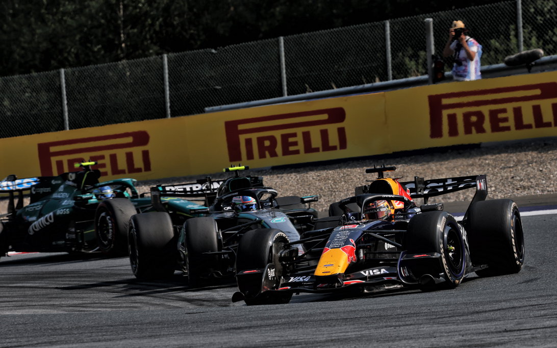 Max Verstappen Frustrates Over Red Bull Problems Despite Austrian GP Comeback 2 Max Verstappen chases George Russell during the Austrian Grand Prix at the Red Bull Ring