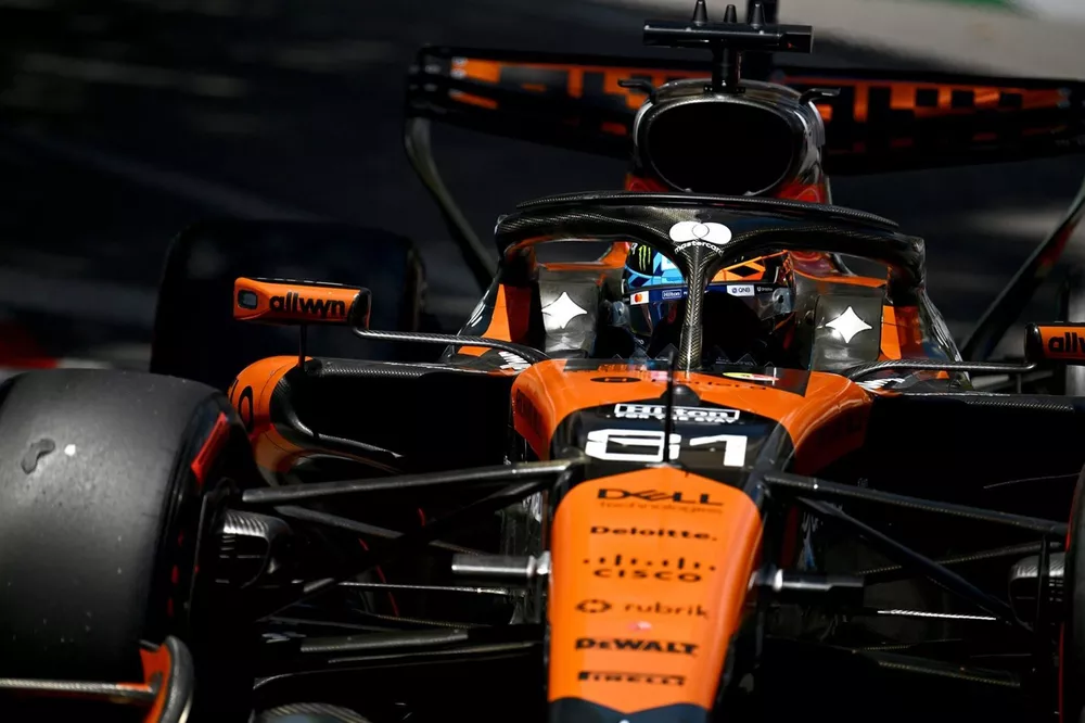 Piastri Stuns with Strong P4 Finish in Austrian GP 3 McLaren MCL rear wing detail during the Austrian GP weekend