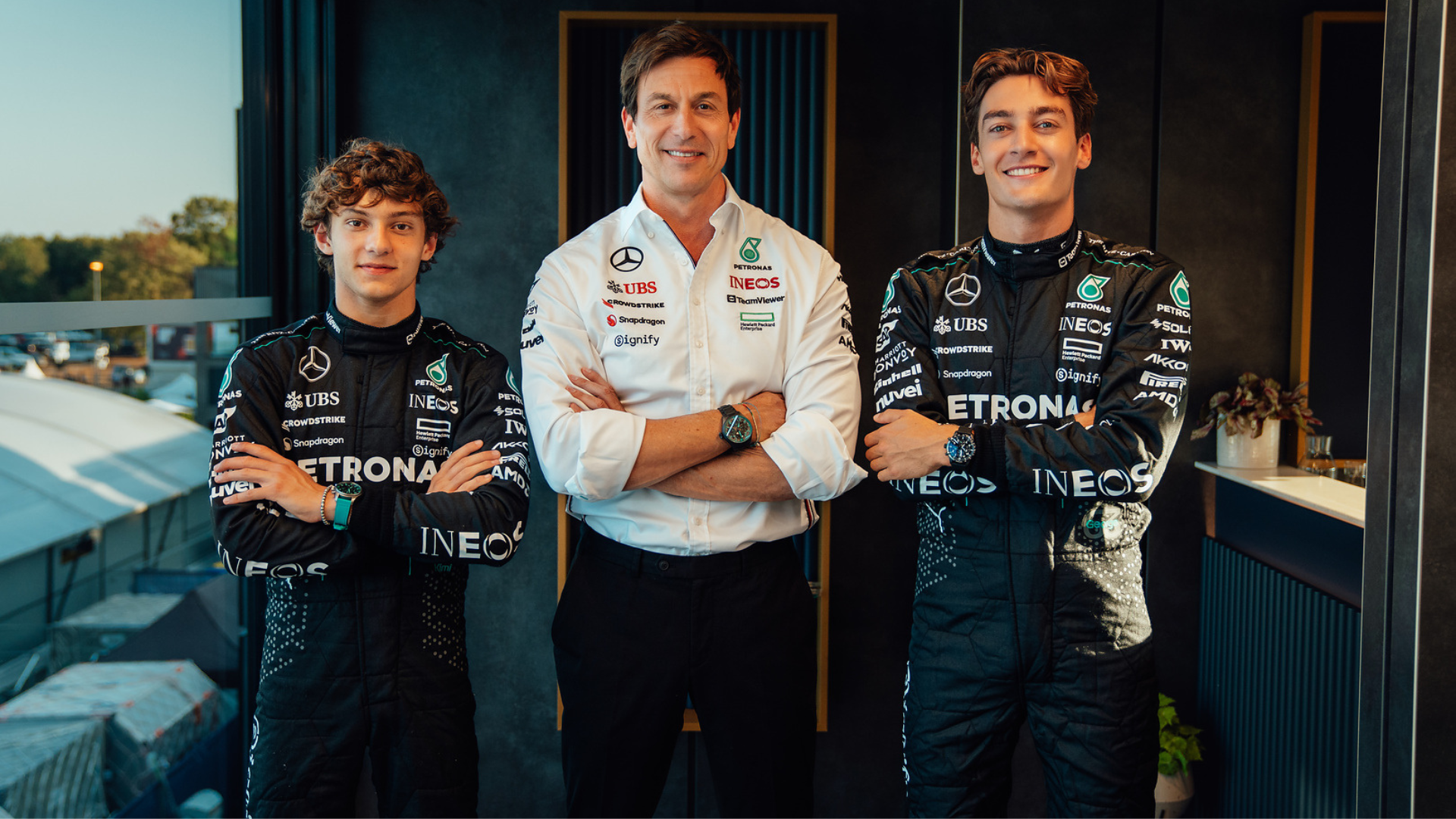 Wolff Reveals How Antonelli Thrived Despite Heavy Doubts 2 Kimi Antonelli and Toto Wolff during Monaco weekend