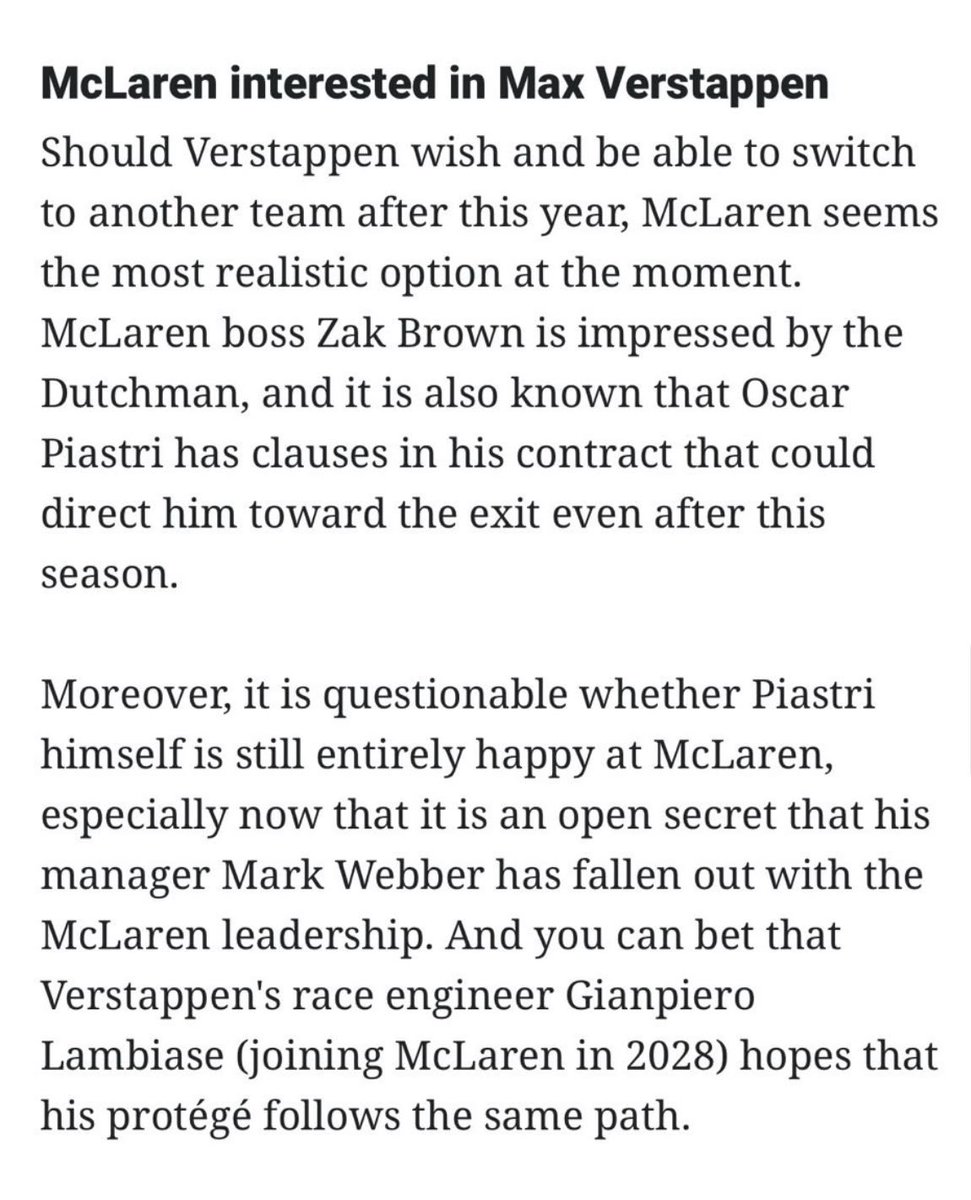 Max Verstappen’s Manager Issues Strong Denial on McLaren Move 2 Social media posts discussing Verstappen–McLaren rumours
