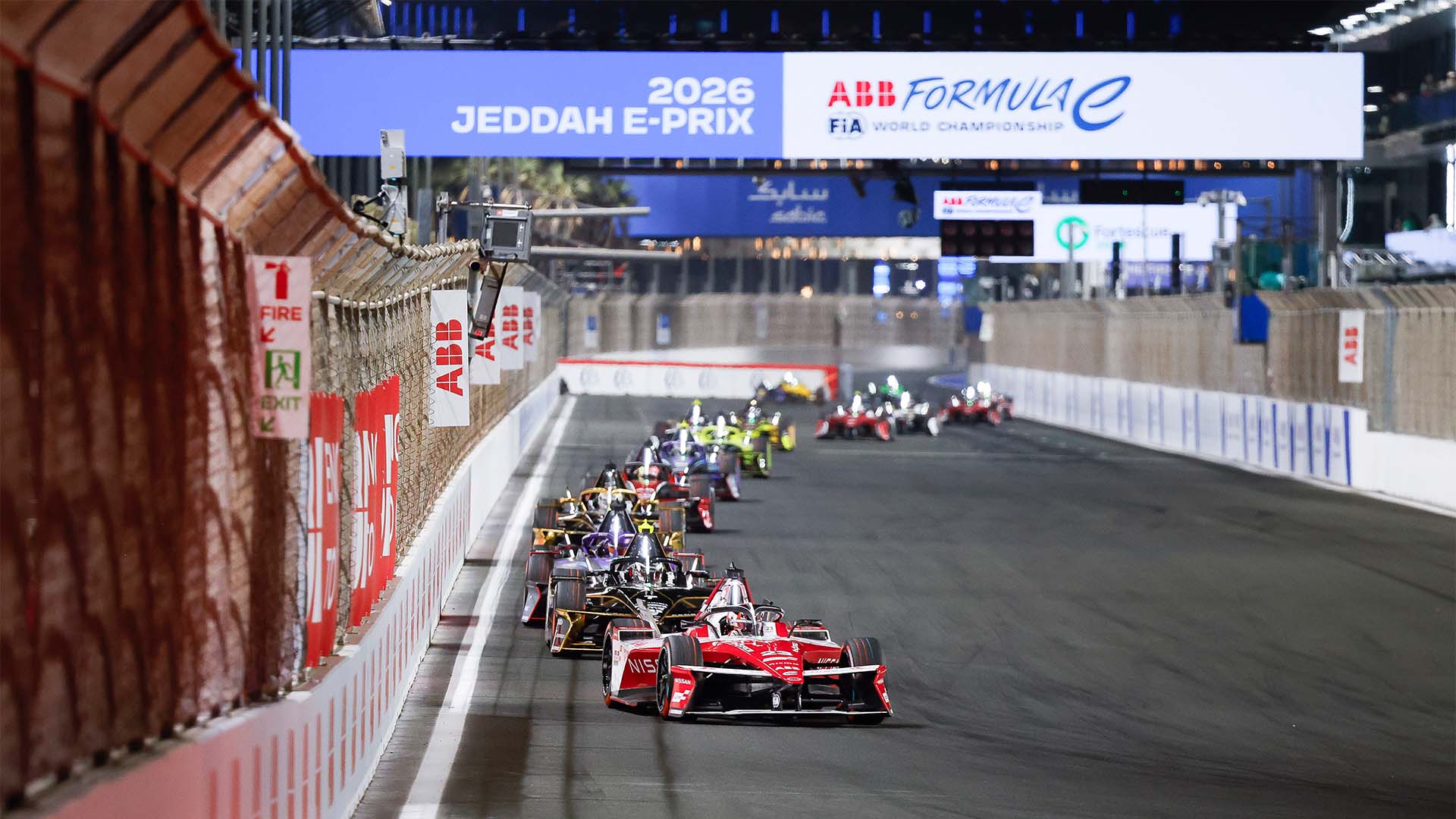 Formula E Reacts to Jeddah Issues After Gen4 Season Opener Set 2 Nissan Formula E car at Jeddah Corniche Circuit