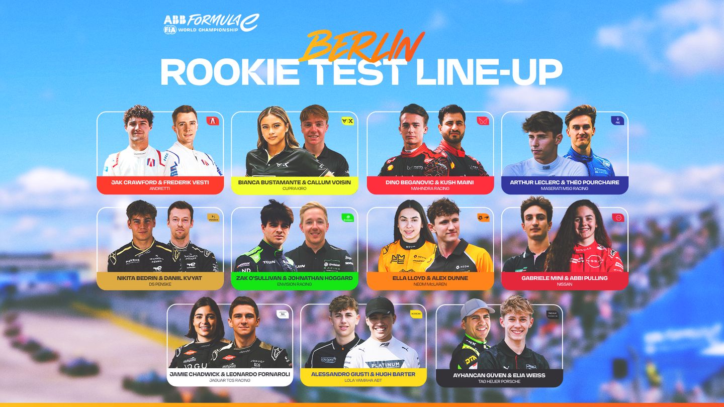 Three Promising Rookies Battle for Past Champion’s Formula E Seat 2 Formula E rookies return ahead of Gen4 testing