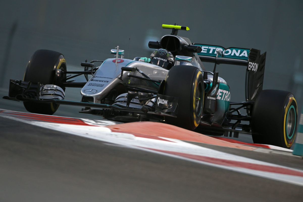 Inside Rosberg’s Aggressive F1 Driving Style Revealed 2 Nico Rosberg demonstrates his precise, forceful Mercedes driving style through a high-speed corner