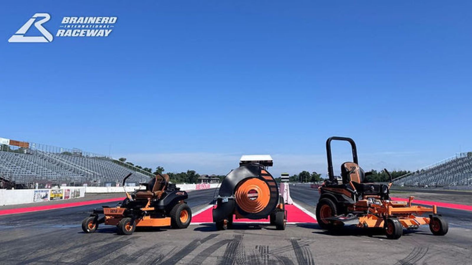 SCAG Power Equipment Officially Becomes Preferred Partner at Brainerd Raceway 2 SCAG equipment maintaining facilities at Brainerd International Raceway