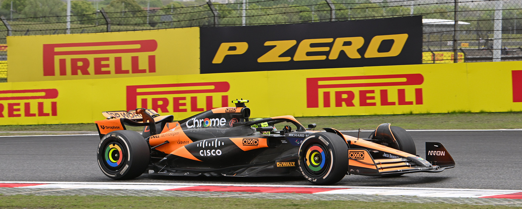 Lando Norris Shocked by Unexpected Mercedes Milestone 3 F1 action highlighting tyre performance and sprint intensity, illustrative of evolving competitive order