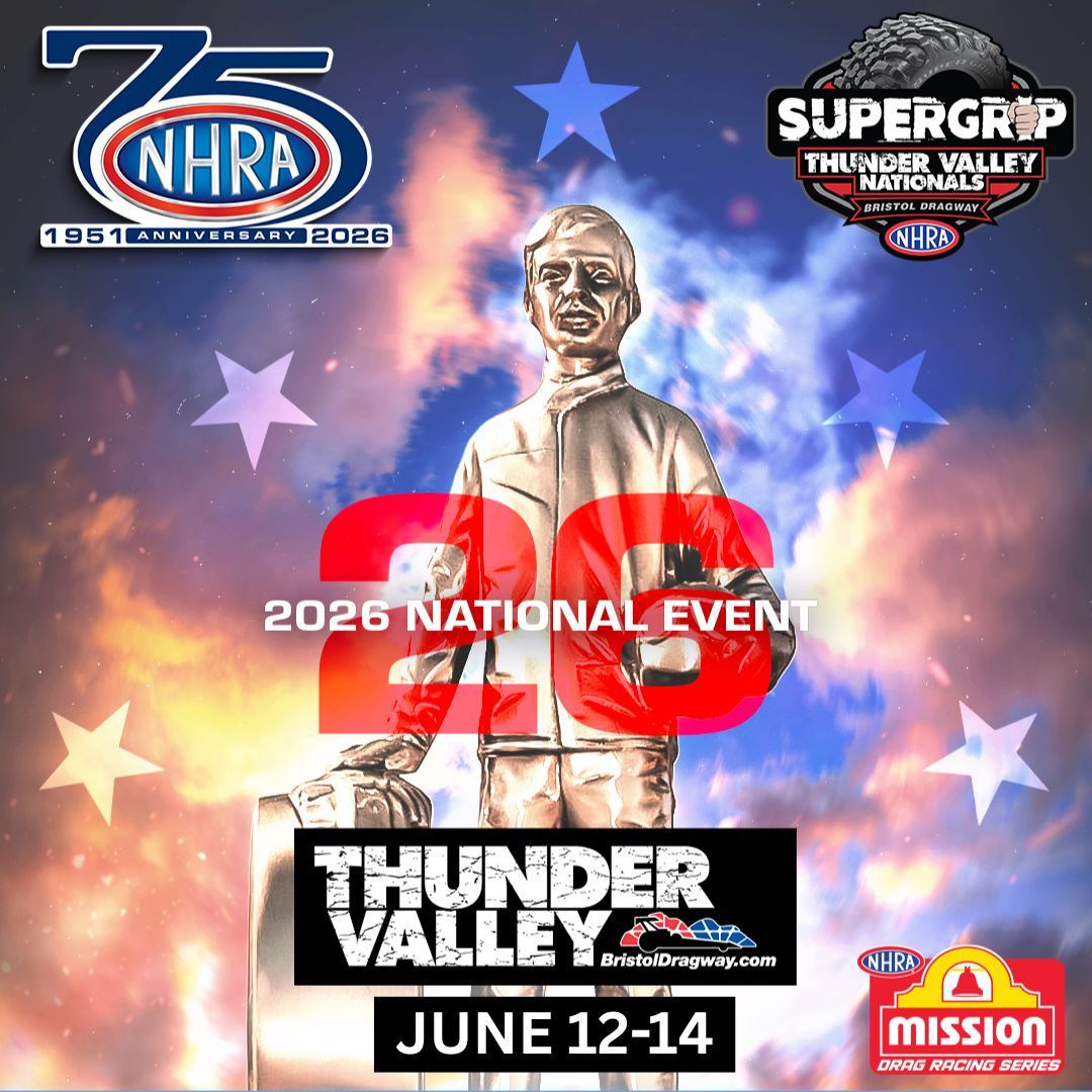 2026 Super Grip NHRA Thunder Valley Nationals: Full Schedule & Key Storylines 2 Cars launch from the line at Bristol Dragway during the Thunder Valley Nationals