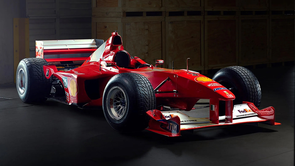 Michael Schumacher’s Epic F1 Win Seals Legendary Career Status 2 Michael Schumacher drives the Ferrari F310 in heavy rain at the 1996 Spanish Grand Prix