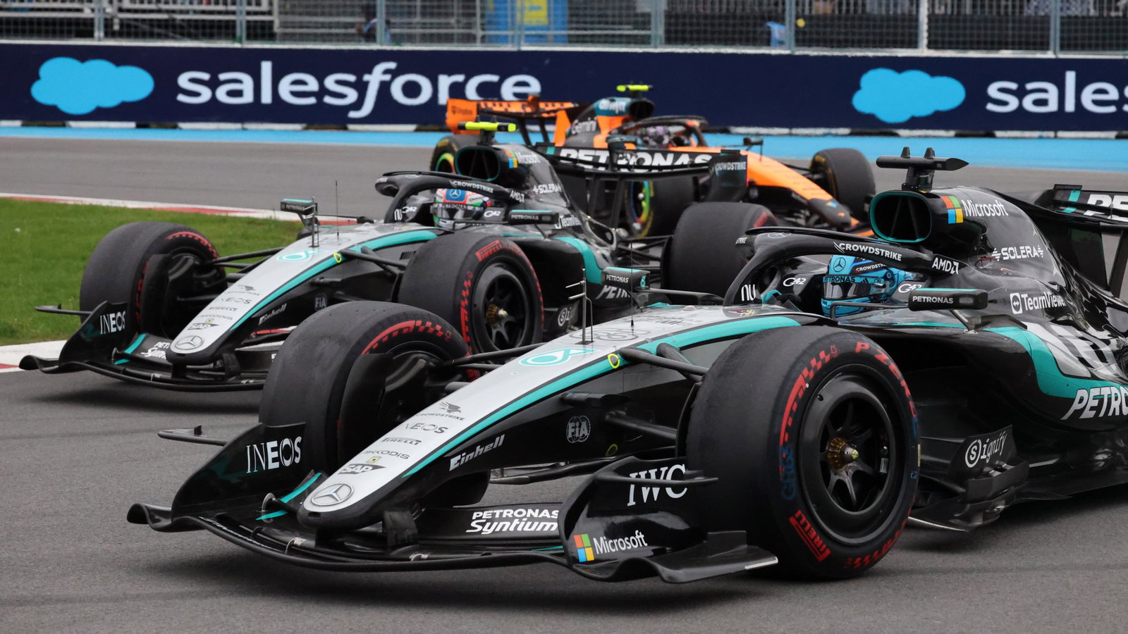Lewis Hamilton Issues Strong ‘Level Up’ Challenge to Kimi Antonelli 3 Toto Wolff in the Mercedes garage during a race weekend